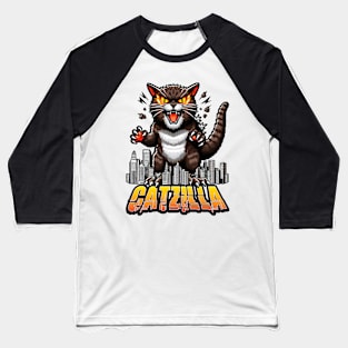 Catzilla S01 D91 Baseball T-Shirt